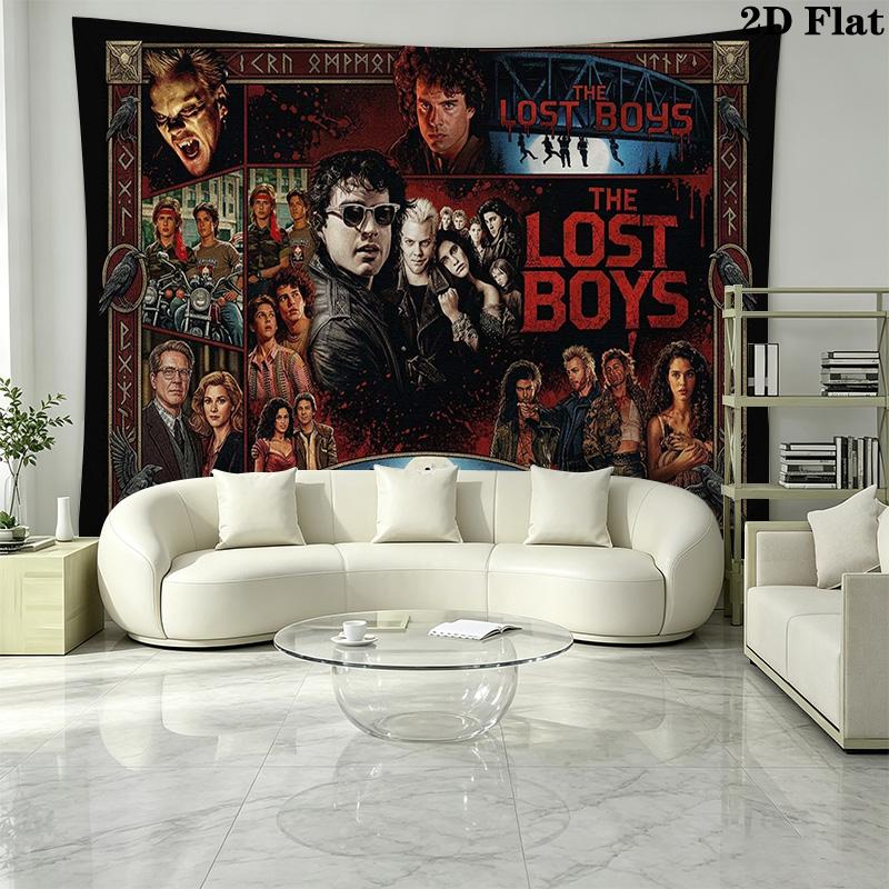 The Lost Boys Wall Tapestry Aesthetic Wall Hanging Printed Fabric Blanket Decorative Tapestries for Bedroom Living Room Home Decor