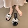 Fashion Big Size Butterfly-Knot Shoes Ladies' Slippers Summer Clogs Woman Flat Beach Slides Butterfly-knot Butterfly-Knot Shoes Slippers