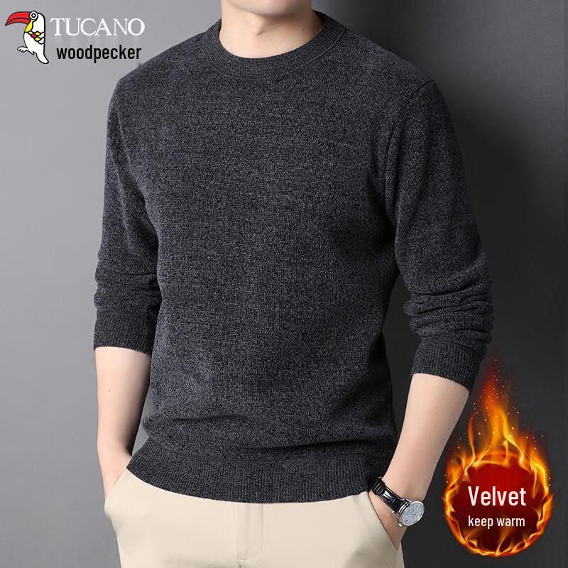 TUCANO Men s Fleece-Lined Long Sleeve Pullover Sweater 4XL