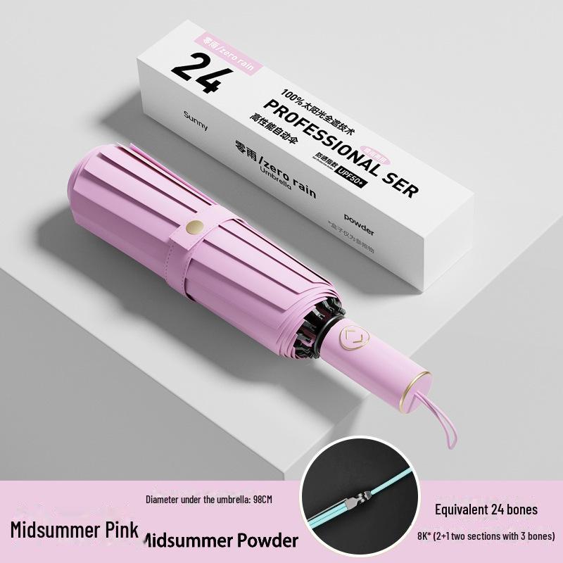 

Автоматический обратный зонт: Большой, двойного назначения: от солнца и дождя, защита от УФ-излучения