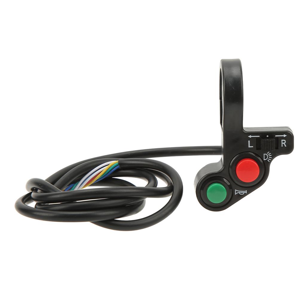 Claxon Ghidon Motocicletă Semnalizare Lumină Fază Comutator Oprire 3 în 1 Buton Scuter Motor Putere