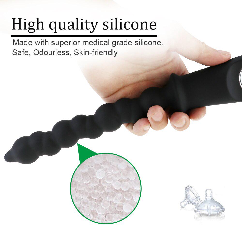 Verlängern Vibrator Anal Pull Perlen USB Aufladbare Anal Plug 10 Geschwindigkeiten Vibration G-punkt Stimulation Erwachsene Homosexuell Sex Spielzeug für Mann
