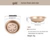 ZISIZ Gold Cartoon Heart Baking Molds Set