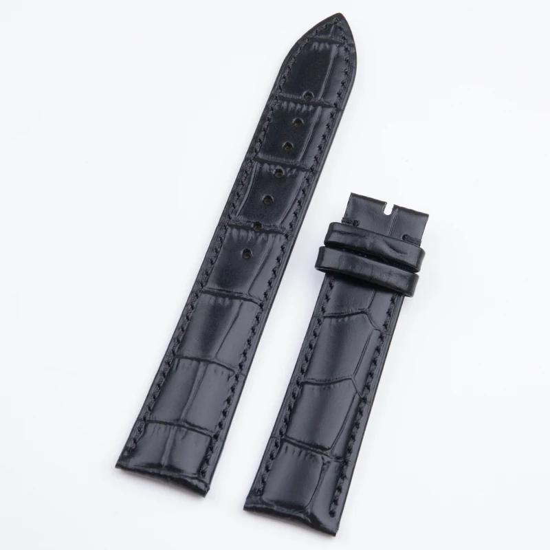 

Universal Accessories 20mm 21mm 22mm Cowhide Genuine Soft Leather Watchband For Longines Jaeger-LeCoultre Strap Black Green Watc 18mm&no Buckle
