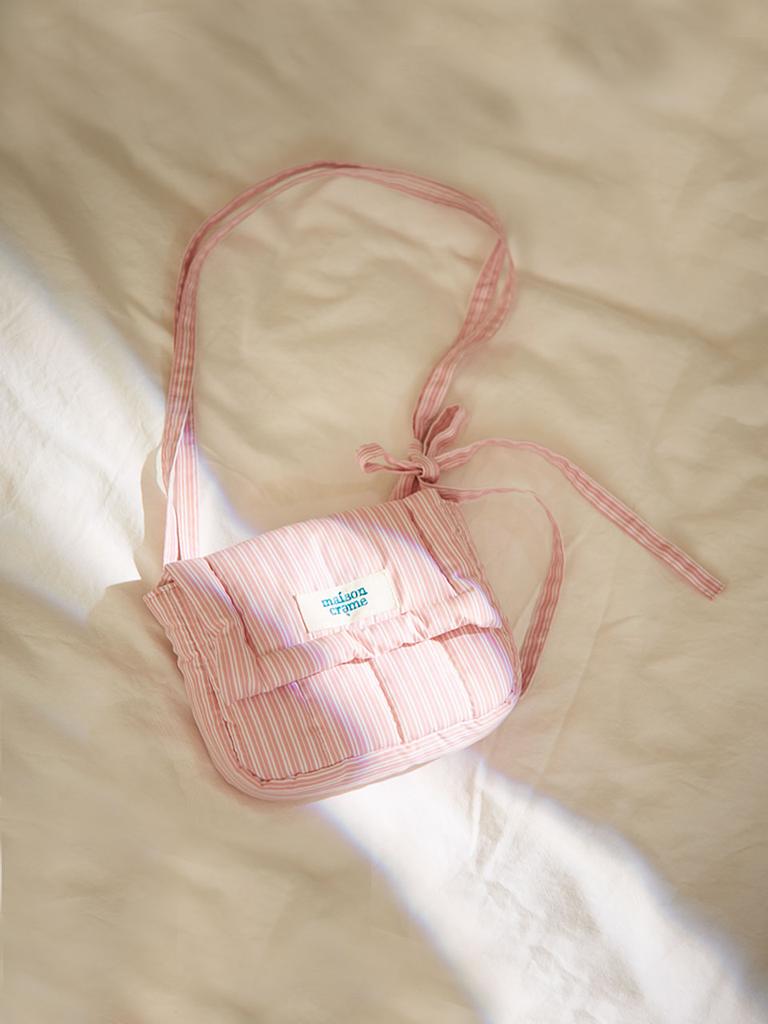 Maison Creme Pillow Bag _ Pink Stripe