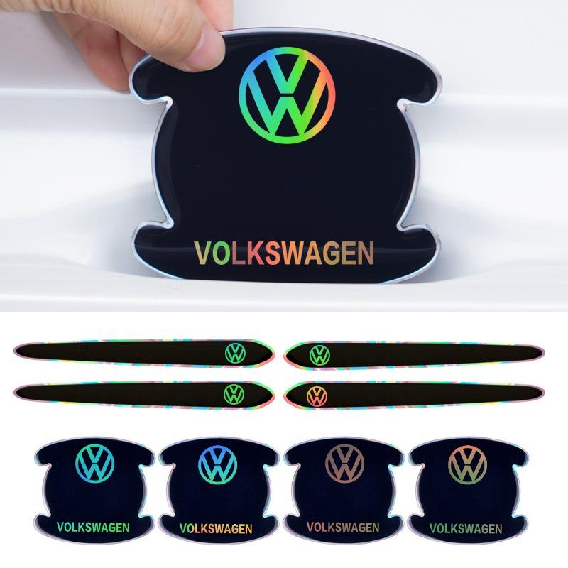 For VW Volkswagen Jetta MK5 Golf TPU Car Door Bowl Handle Protector Stickers Anti-scratch Trim Strip For VW Volkswagen Golf Polo