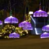 Solar Festoon LED Jellyfish Chandeliers Fiber Optic String Lights Restaurant Wedding Party Garden Tree Decorative
