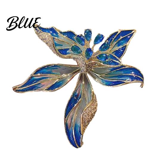 Brooch for Hats Peony Flower Pin Women Enamel Floral Lapel