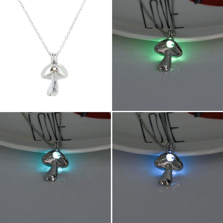 Antique Silver Mushroom Charm Pendant Necklace DIY Jewelry Making Craft