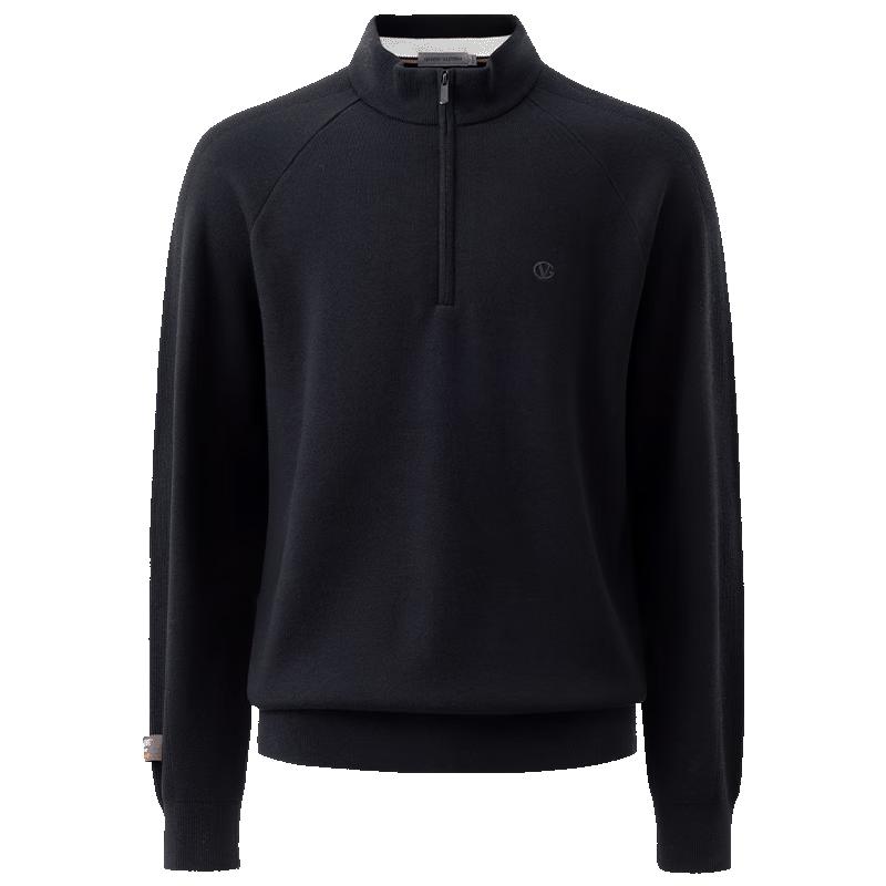 

Giovanni Valentino Men s Half-Zip Stand Collar Knit Sweatshirt 2XL
