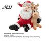 Small Christmas Statue for Desktop Santa Claus Figurine, Resin Elk Statue, Cute Figurine Holiday Decoration Home Tabletop Fireplace Mantel Decor