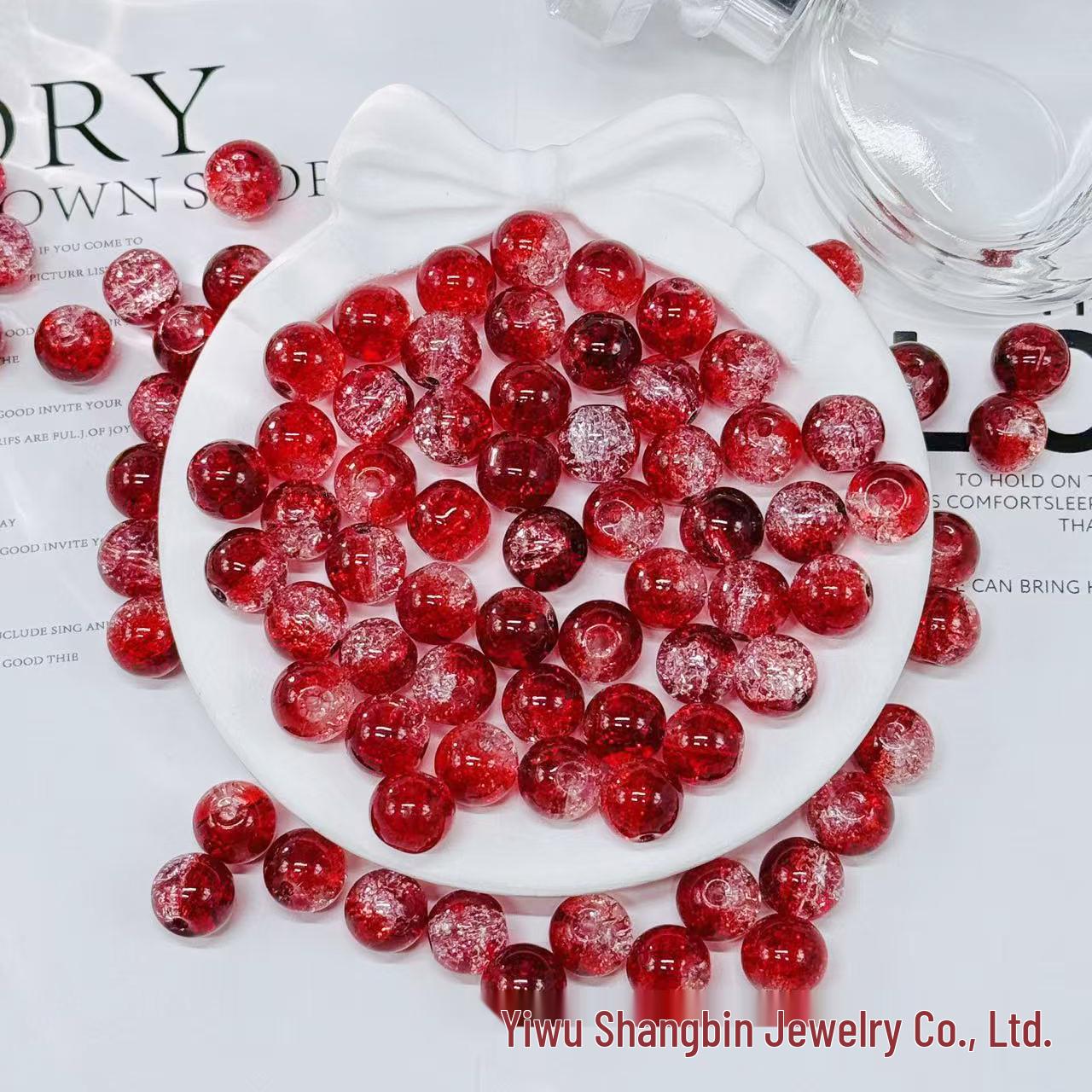 Разноцветные стеклянные бусины лэмпворк с эффектом «взрыва» 10 мм для аксессуаров ручной работы