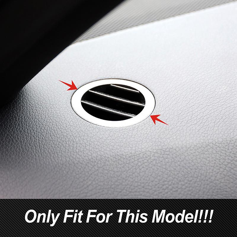 Carbon Color Car Dashboard Air Condition Outlet Circle Frame Trim For Mercedes Benz E Class W212 2009-2015 Interior Accessories
