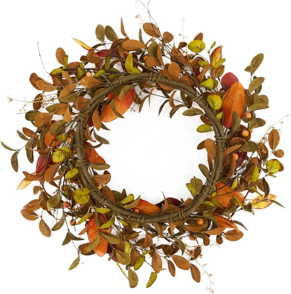 Hortenziový věnec Závěsná dekorace na dveře Simulační květina Styl Závěsná dekorace na zeď