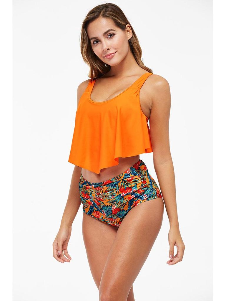 European & American Ruffle High Waist Bikini - Women's Bestseller Swimsuit 2020