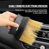 1PCS Car Dedusting Brush Air Outlet Cleaning Brush Auto Styling For Mercedes Benz AMG W212 W205 W246 W177 W176 W213 GLC GLE GLS ML Welcome Laser Lamp