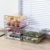 Transparent Food Storage Drawer Stackable Fresh Keeper Bin Vegetable Fridge Organizer  Fruit