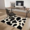1pc Cow Print Chair Mat: Anime Cartoon Design, Non-Slip Office Rug for Home Decor, Seasonal Gift, Suitable for Office and Living Room.A032