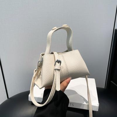 Neue Damentasche, hochwertige tragbare Knödeltasche, Damenhandtasche mit Litschi-Muster, vielseitige Pendler-Damen-Umhängetasche