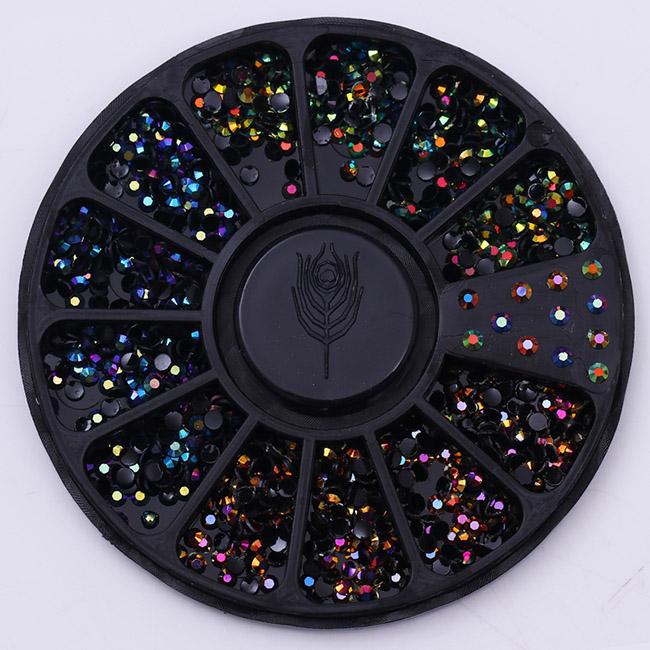 Mixed Color Nail Art Glitter Rhinestone Crystal Gems Jewelry Bead Manicure Decoration Accessories Nail Supplies For Professional