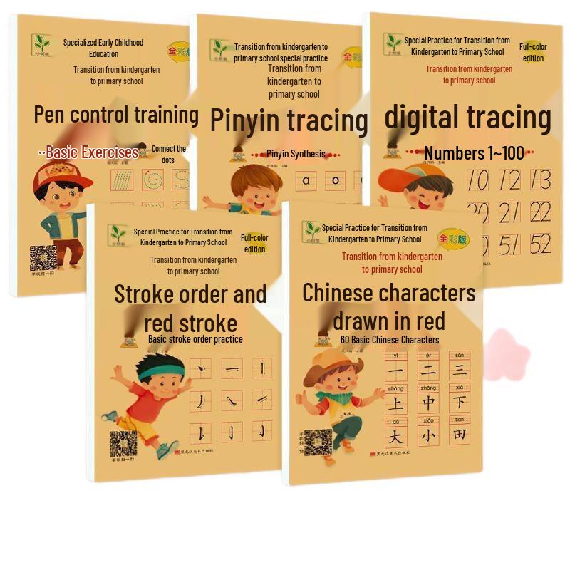 Pinyin Numbers & Chinese Characters Activity Book: Preschool Pen Control & Early Education Practice