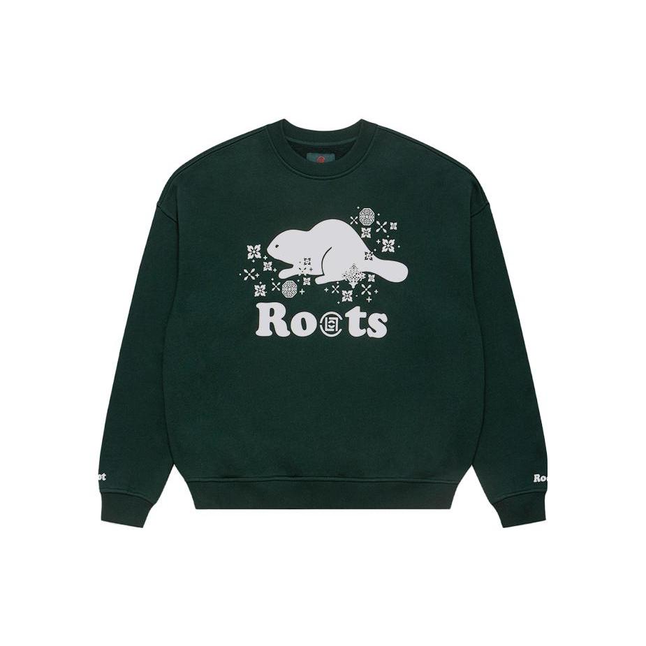 CLOT X ROOTS Sweatshirts Unisex Crew Neck Moderate Straight Fit CLSS23F90006