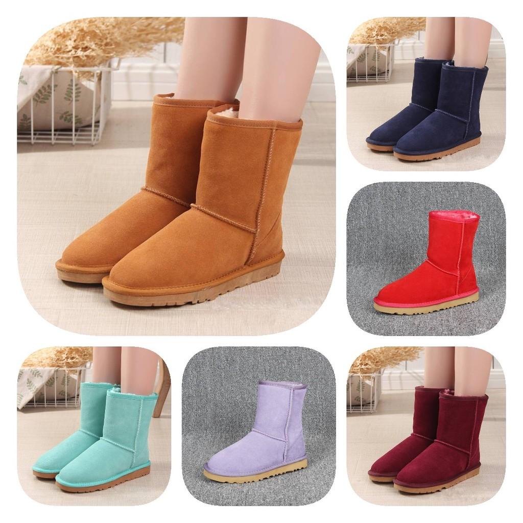 Hochwertige Winter-Schneestiefel für Damen und Herren mit kuscheligem Synthetikfell-Futter und robustem Rindsleder-Obermaterial