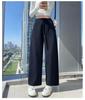Women's 2025 Loose High-Waist Wide-Leg Velvet Sweatpants