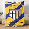 Parma Calcio Print Flanelldecke Hohe Qualität Warm Bequem Decke für Alle Jahreszeiten Perfekt für Geschenke Heimdekoration