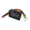 DC 0-100V 50A Digital Voltmeter Ammeter Dual Display Voltage Detector Current Meter Panel Amp Volt Gauge 0.28" Red Blue LED