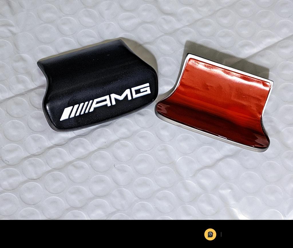 AMG Emblem Car Steering Wheel Sticker Accessories For Mercedes Benz Brabus Maybach Smart W204 GLC CLA W205 W203 W206 W108 W124