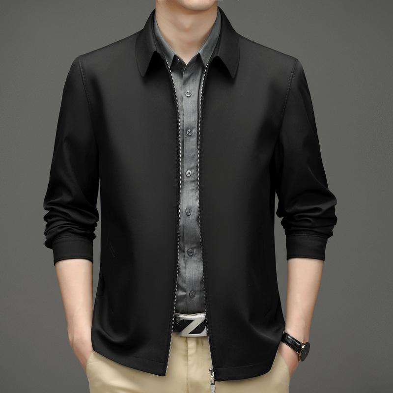 2025 Fall/Winter Men's Casual Business Jacket - Lapel Dad Style Top, Hot-Selling Outerwear