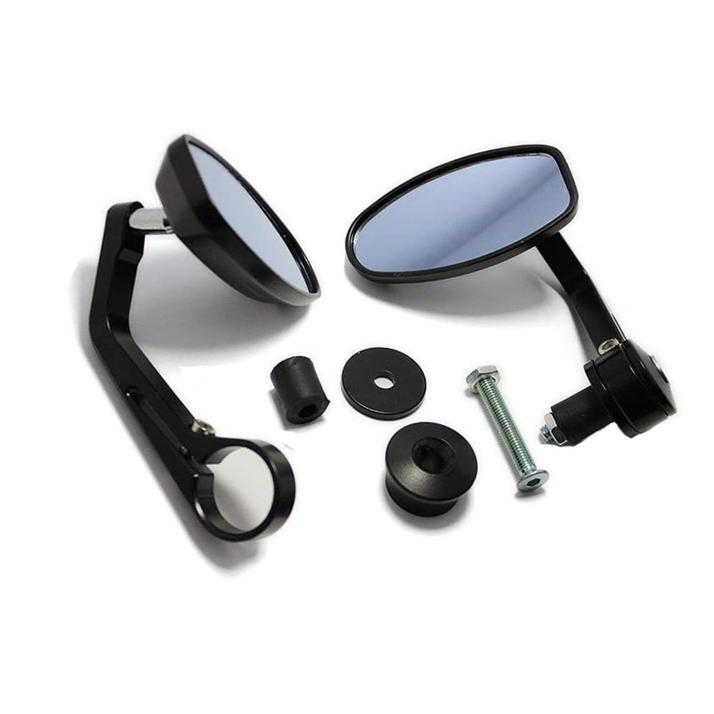JPMODAO Motorcycle Mirror, Bar End Mirror, Bar End Motorcycle Mirror, Aluminum Universal Motorcycle Mirror,