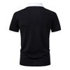 Sommer Herren Bedruckte Poloshirts Kurzarm Atmungsaktives T-Shirt Kontrastfarbe Lässig Reverskragen Streetwear Basis Oberteil