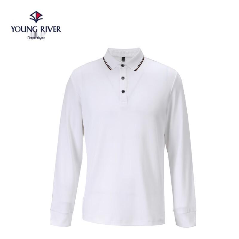 Men s Business Long Sleeve Polo Shirt M