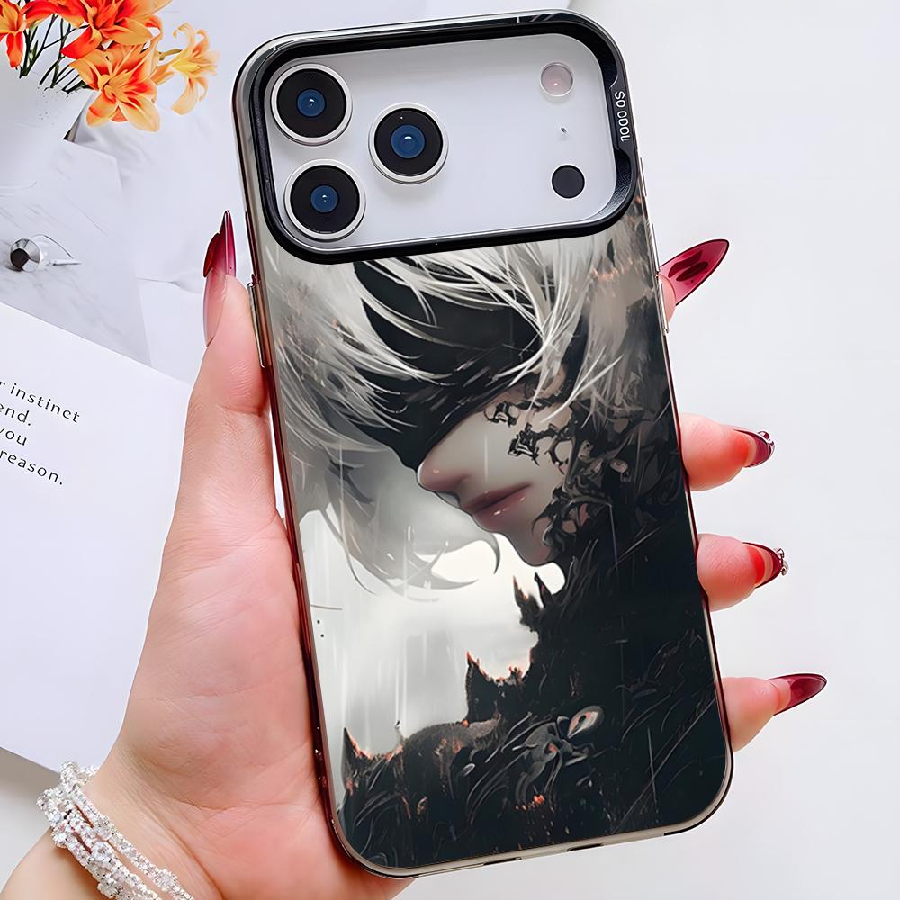 Nier Automata Game Phone Case For IPhone 17 Pro Max 16 Pro Max 15 14 13 11 12 Mini Xs X Xr 7 8 Plus Se Color Silver Cover