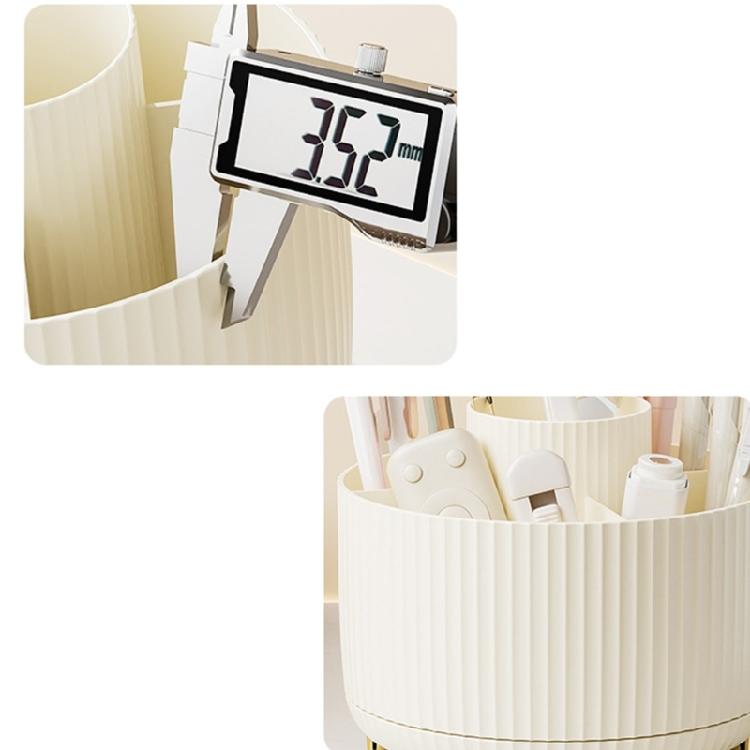 Organizzatore da scrivania a 6 scomparti per bambini, Portapenne rotante, Porta materiale artistico