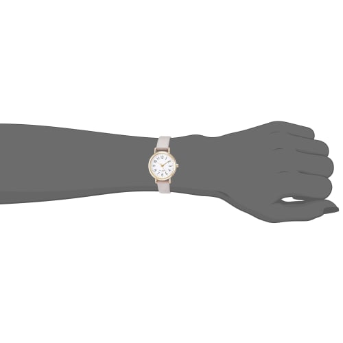 Fieldwork Pluie Large Analog Watch with Waterproof Leather Strap, ST245p-2, Women's, Gray