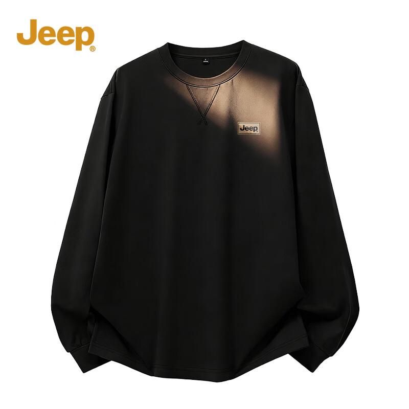 JEEP Men s Loose Fit Cotton Long Sleeve Tee M