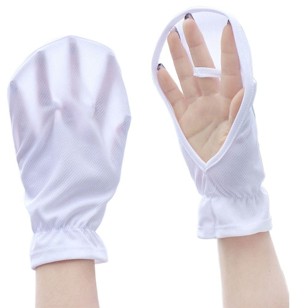 Outdoor Sports Sleeve Glove Thin Women Lady Gloves Driving Riding Mittens Sunscreen Gloves  Summer