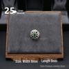 Cercei Stud Trendy Cruce Cupru Alb Argint Thai 925 cu Diamante Colorate pentru Bărbați și Femei