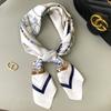 70cm Silk Square Scarf Women Satin Bandana Print Scarves Head Band Fashion Lady Hair Shawl Wrap Female Neckerchief Hijab