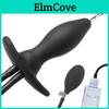 Inflatable Anal Dilator Anal Plug Water Spray Butt Plug Enema Cleaner Prostate Massager 3 In 1 Sex Toys