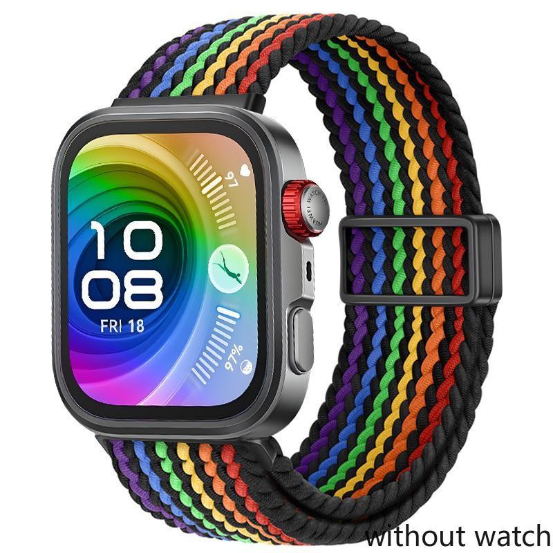 Nylon Magnetic Strap for Huawei Watch Fit 4/3 Braided Breathable for Huawei Watch Fit 4 Pro Sport Bracelet Watchband Accessories