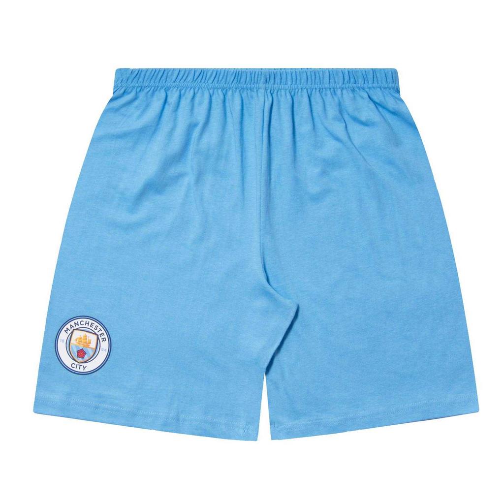 Manchester City FC Jungen Sublimierter Kurzer Pyjama-Set