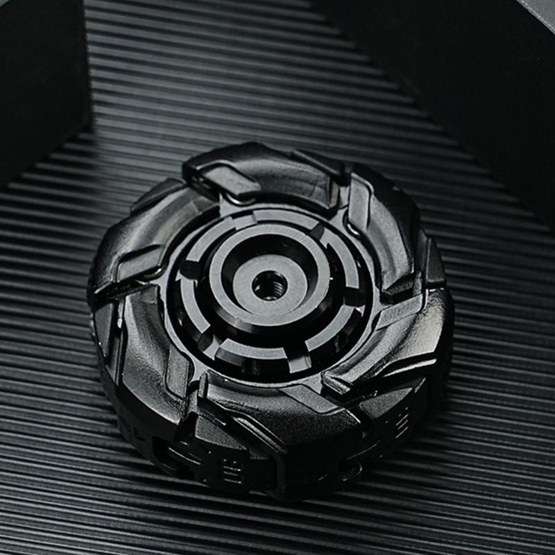 Durable Metal Focusing Enhancing Spinner with Black Rotation Portable Desk Companion for Adults