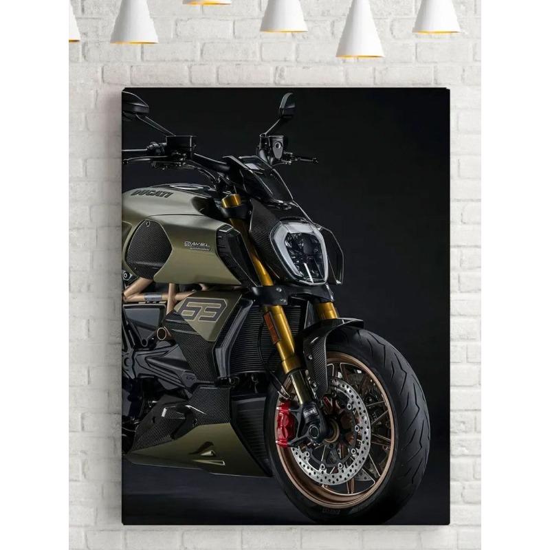 Motorcycle Canvas Wall Art, Interior Decor Painting