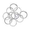 Split Ring Hinged Rings Keychain Metal Ring Binder Loose-leaf Book Hoops Circle Book Binder
