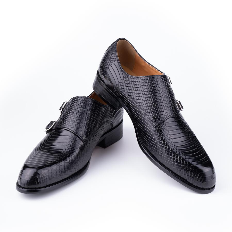 Fashion Genuine Leather Shoes Handmade Loafers for Men High Quality Buckles Monk Shoe Male Sapato Social Masculino Business Formal Shoes