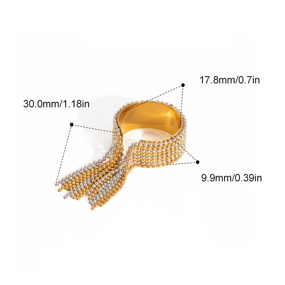 

Золото Серебро Шарм Открытые Кольца Нержавеющая Сталь Регулируемое Кольцо-Цепочка Высокое Качество Кольцо на Палец Подарок серебряный/золотой